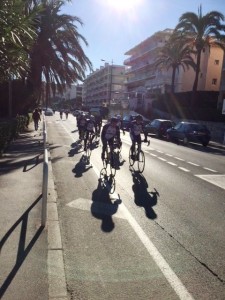 Illette Cyklister på morgontur